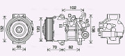 TOAK745 Kompresor, klimatizace AVA QUALITY COOLING