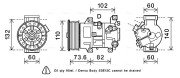 TOK683 Kompresor, klimatizace AVA QUALITY COOLING