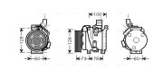 TOK754 Kompresor, klimatizace AVA QUALITY COOLING