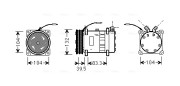 UVAK048 Kompresor, klimatizace AVA QUALITY COOLING