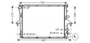 VN2198 Chladič, chlazení motoru AVA QUALITY COOLING