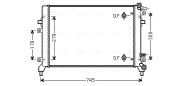 VN2326 Chladič, chlazení motoru AVA QUALITY COOLING