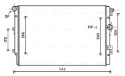 VN2362 Chladič, chlazení motoru AVA QUALITY COOLING