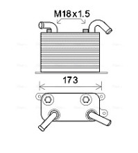 VN3310 Chladič oleje, automatická převodovka AVA QUALITY COOLING