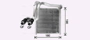 VN6438 Výměník tepla, vnitřní vytápění AVA QUALITY COOLING