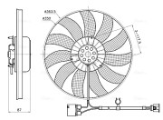 VN7442 Větrák, chlazení motoru AVA QUALITY COOLING