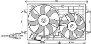 VN7528 Větrák, chlazení motoru AVA QUALITY COOLING