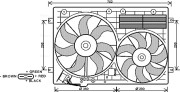 VN7529 Větrák, chlazení motoru AVA QUALITY COOLING