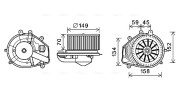 VN8353 vnitřní ventilátor AVA QUALITY COOLING