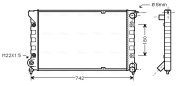 VNA2041 Chladič, chlazení motoru AVA QUALITY COOLING