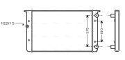 VNA2105 Chladič, chlazení motoru AVA QUALITY COOLING