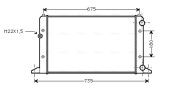 VNA2160 Chladič, chlazení motoru AVA QUALITY COOLING