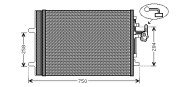 VO5161D Kondenzátor, klimatizace AVA QUALITY COOLING