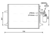 VO5166D Kondenzátor, klimatizace AVA QUALITY COOLING