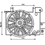 VO7512 Větrák, chlazení motoru AVA QUALITY COOLING