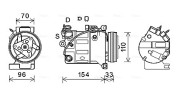 VOAK183 Kompresor, klimatizace AVA QUALITY COOLING