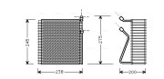 VOV091 Výparník, klimatizace AVA QUALITY COOLING