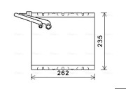 VOV157 Výparník, klimatizace AVA QUALITY COOLING