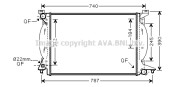 AI2243 Chladič, chlazení motoru AVA QUALITY COOLING