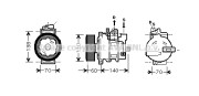 AIK272 Kompresor, klimatizace AVA QUALITY COOLING