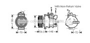 AIK330 Kompresor, klimatizace AVA QUALITY COOLING