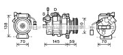 AIK342 Kompresor, klimatizace AVA QUALITY COOLING