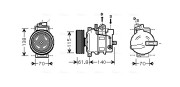 AIK263 Kompresor, klimatizace AVA QUALITY COOLING