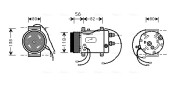 AIK255 Kompresor, klimatizace AVA QUALITY COOLING