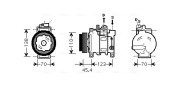 AIK261 Kompresor, klimatizace AVA QUALITY COOLING