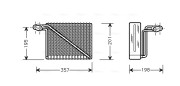 AIV148 Výparník, klimatizace AVA QUALITY COOLING