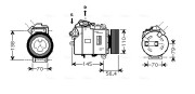 BWK330 Kompresor, klimatizace AVA QUALITY COOLING