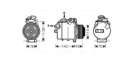 BWK387 Kompresor, klimatizace AVA QUALITY COOLING