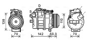 BWK428 Kompresor, klimatizace AVA QUALITY COOLING