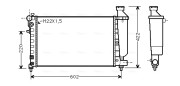 CN2117 Chladič, chlazení motoru AVA QUALITY COOLING