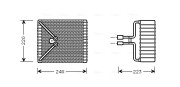 FDV273 Výparník, klimatizace AVA QUALITY COOLING