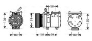 HYAK159 Kompresor, klimatizace AVA QUALITY COOLING