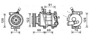 HYK296 Kompresor, klimatizace AVA QUALITY COOLING