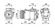 HYK422 Kompresor, klimatizace AVA QUALITY COOLING