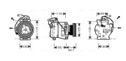 IVK064 Kompresor, klimatizace AVA QUALITY COOLING