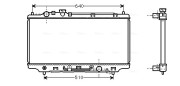 MZ2146 Chladič, chlazení motoru AVA QUALITY COOLING