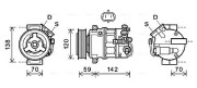 OLK579 Kompresor, klimatizace AVA QUALITY COOLING