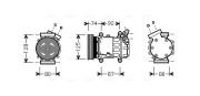 RTK452 Kompresor, klimatizace AVA QUALITY COOLING