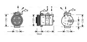 SBK054 Kompresor, klimatizace AVA QUALITY COOLING