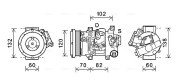 TOAK721 Kompresor, klimatizace AVA QUALITY COOLING