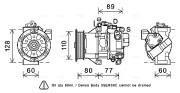 TOK626 Kompresor, klimatizace AVA QUALITY COOLING