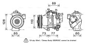 TOK629 Kompresor, klimatizace AVA QUALITY COOLING