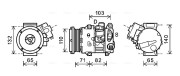 TOK659 Kompresor, klimatizace AVA QUALITY COOLING