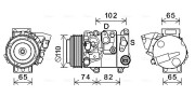 TOK682 Kompresor, klimatizace AVA QUALITY COOLING