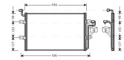 VN5181 Kondenzátor, klimatizace AVA QUALITY COOLING