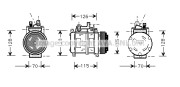 BWK227 Kompresor, klimatizace AVA QUALITY COOLING